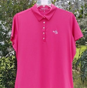 Nike dry fit XL golf shirt bright pink button down